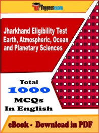 Jharkhand Eligibility Test Earth, Atmospheric, Ocean and Planetary Sciences PDF Book in English - MCQ / Objective Questions