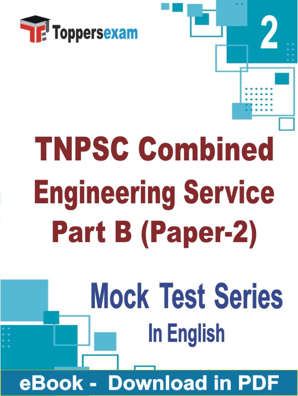 TNPSC Combined Engineering Service Part B (Paper-2) Test PDF Book In English - Question Paper
