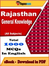 EBook of Rajasthan General Knowledge Exam, PDF Format in English