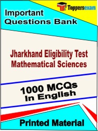 Jharkhand Eligibility Test Mathematical Sciences Book in English - Objective MCQ