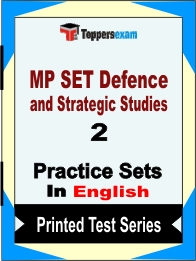 MP SET Defence and Strategic Studies Book in English - Question Paper / Practice Set