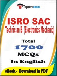 ISRO SAC Technician B (Electronics Mechanic) PDF Book in English - MCQ / Objective Questions