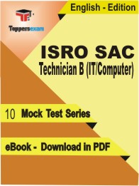ISRO SAC Technician B (IT/Computer) Test PDF Book In English - Mock Test/Practice Set