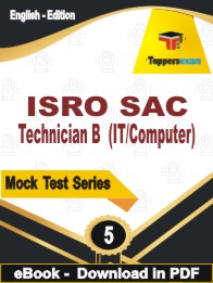 ISRO SAC Technician B (IT/Computer) Test PDF Book In English - Practice Set
