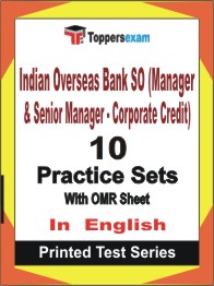 Indian Overseas Bank SO (Manager & Senior Manager - Corporate Credit) Book in English - Practice Set