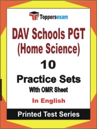 DAV Schools PGT (Home Science) Book in English - Practice Set