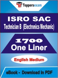 ISRO SAC Technician B (Electronics Mechanic) One Liner Book PDF in English