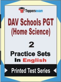 DAV Schools PGT (Home Science) Book in English - Question Paper / Practice Set