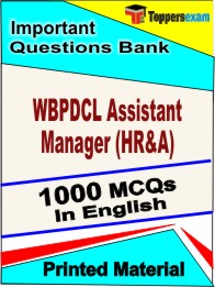 WBPDCL Assistant Manager (HR&A) Book in English - Objective MCQ