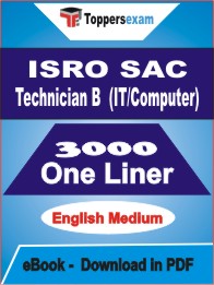 ISRO SAC Technician B (IT/Computer) One Liner Book PDF in English