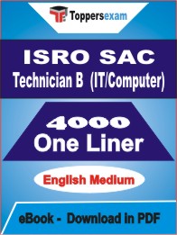 ISRO SAC Technician B (IT/Computer) One Liner Book PDF in English