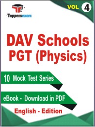 DAV Schools PGT (Physics) Test Book PDF In English - Practice Set/Mock Test (VOL.4)