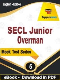 SECL Junior Overman  PDF Book In English - Practice Set