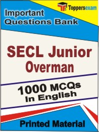 SECL Junior Overman Book in English - Objective MCQ