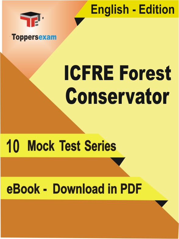 ICFRE Forest Conservator Test PDF Book In English - Mock Test/Practice Set