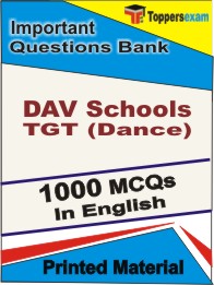 DAV Schools TGT (Dance) Book in English - Objective MCQ