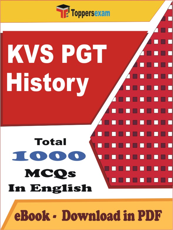 KVS PGT History PDF Book In English - MCQ / Objective Questions