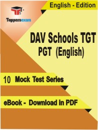 DAV Schools TGT PGT (English) Test PDF Book in English - Mock Test/Practice Set