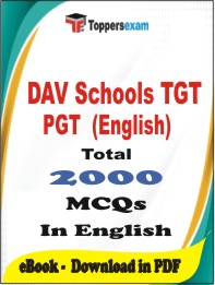 DAV Schools TGT PGT (English) PDF Book In English - MCQ / Objective Questions