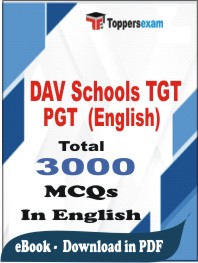 DAV Schools TGT PGT (English) PDF Book In English - MCQ / Objective Questions