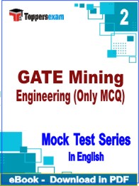 GATE Mining Engineering (Only MCQ) Test PDF Book In English - Question Paper