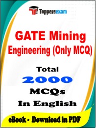GATE Mining Engineering (Only MCQ) PDF Book in English - MCQ / Objective Questions
