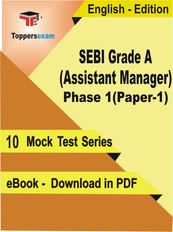 SEBI Grade A (Assistant Manager) Phase 1 (Paper-1) Test PDF Book In English - Mock Test/Practice Set