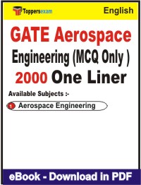 GATE Aerospace Engineering (Only MCQ) One Liner Book PDF in English