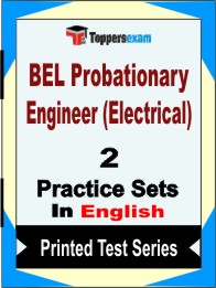 BEL Probationary Engineer (Electrical) Book in English - Question Paper / Practice Set