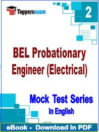 BEL Probationary Engineer (Electrical) Test PDF Book In English - Question Paper