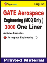GATE Aerospace Engineering (MCQ Only) One Liner Book in English