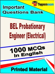 BEL Probationary Engineer (Electrical)  Book in English - Objective MCQ