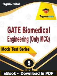 GATE Biomedical Engineering (Only MCQ)   PDF Book In English - Practice Set