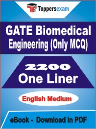 GATE Biomedical Engineering (Only MCQ) One Liner Book PDF in English