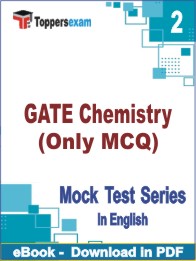GATE Chemistry (Only MCQ) Test PDF Book In English - Question Paper