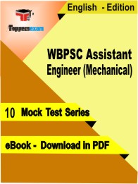WBPSC Assistant Engineer (Mechanical) PDF Book In English - Mock Test/Practice Set