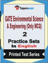 GATE Environmental Science & Engineering (Only MCQ)  Book in English - Question Paper / Practice Set