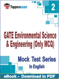 GATE Environmental Science & Engineering (Only MCQ)  PDF Book In English - Question Paper