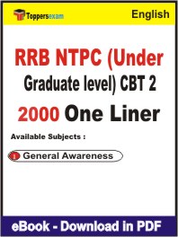 RRB NTPC (Under Graduate level) CBT 2 One Liner Book PDF in English