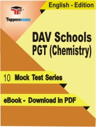 DAV Schools PGT (Chemistry) Test PDF Book In English - Mock Test/Practice Set