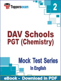DAV Schools PGT (Chemistry) Test PDF Book In English - Question Paper