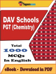 DAV Schools PGT (Chemistry) PDF Book in English - MCQ / Objective Questions