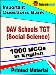 DAV Schools TGT (Social Science) Book in English - Objective MCQ