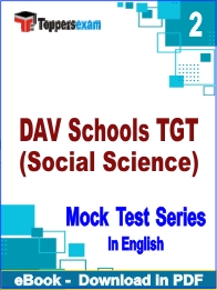 DAV Schools TGT (Social Science) PDF Book In English - Question Paper