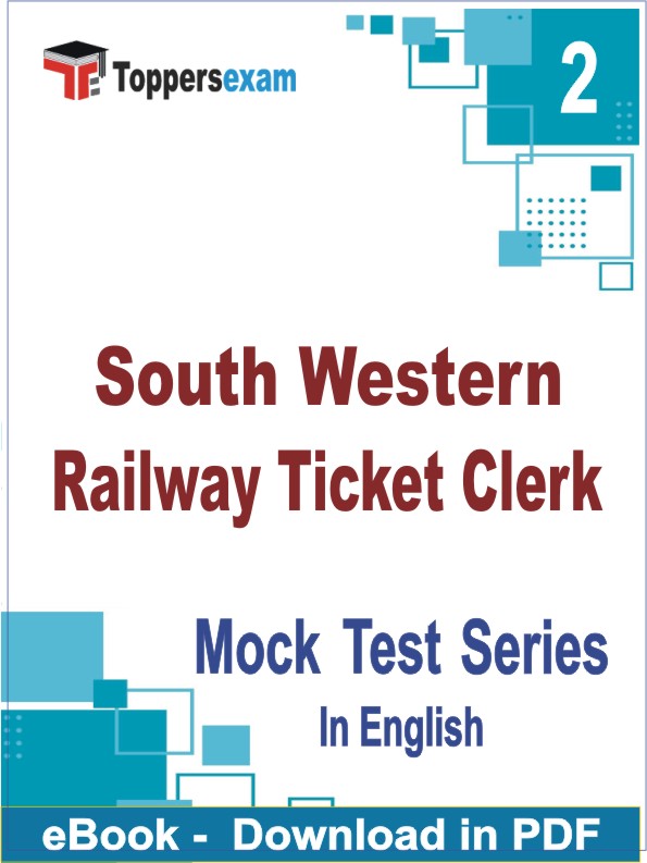 South Western Railway Ticket Clerk Test PDF Book In English - Question Paper