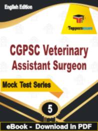 CGPSC Veterinary Assistant Surgeon  Test  PDF Book In English - Practice Set