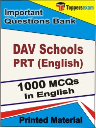 DAV Schools PRT (English) Book in English - Objective MCQ