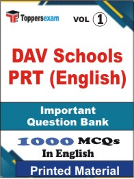 DAV Schools PRT (English) Book in English - Objective MCQ (VOL.1)