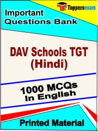 DAV Schools TGT (Hindi) Book in English - Objective MCQ