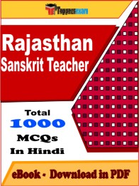 Rajasthan Sanskrit Teacher Exam PDF Book In Hindi - MCQ / Objective Questions